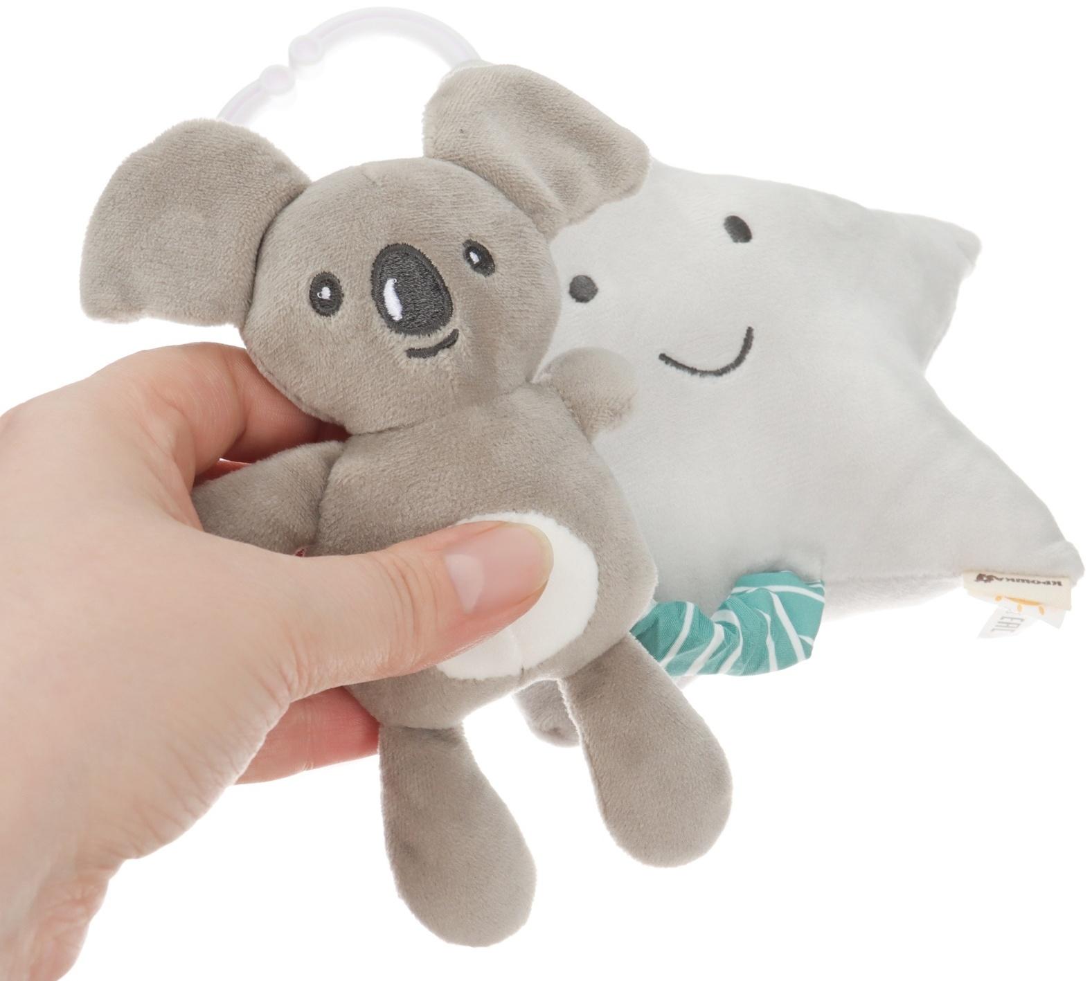 Подвеска музыкальная на кроватку/коляску «Малыш Коала», с пищалкой, Крошка Я