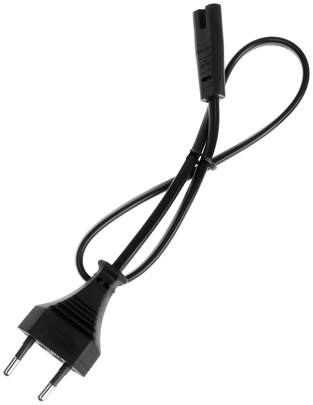 Кабель питания CablexpertPC-184/2-0.5M, CEE 7/16 - C7, 2-pin, 2.5 А, 0.5 м, черный