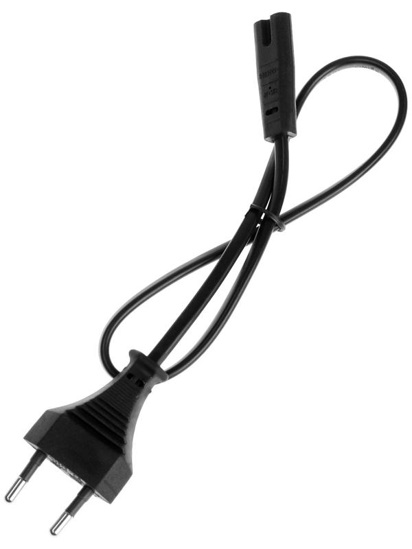 Кабель питания CablexpertPC-184/2-0.5M, CEE 7/16 - C7, 2-pin, 2.5 А, 0.5 м, черный