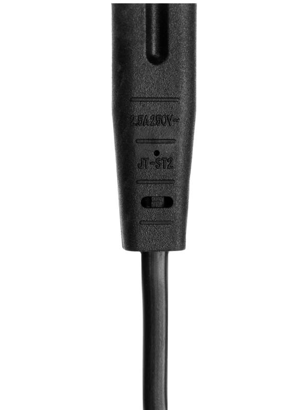 Кабель питания CablexpertPC-184/2-0.5M, CEE 7/16 - C7, 2-pin, 2.5 А, 0.5 м, черный