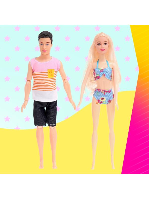 Катер для кукол «Морская прогулка» с набором кукол