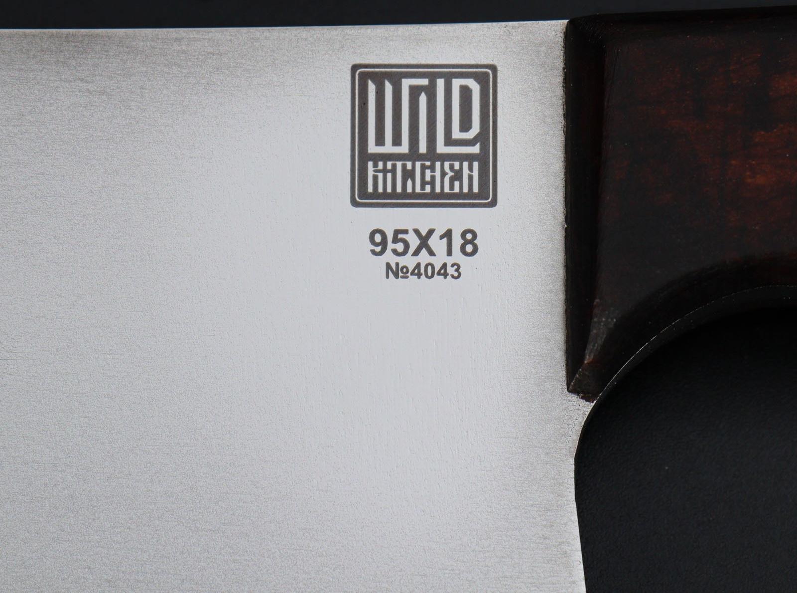 Нож - топорик средний Wild Kitchen, сталь 95×18, лезвие 17 см