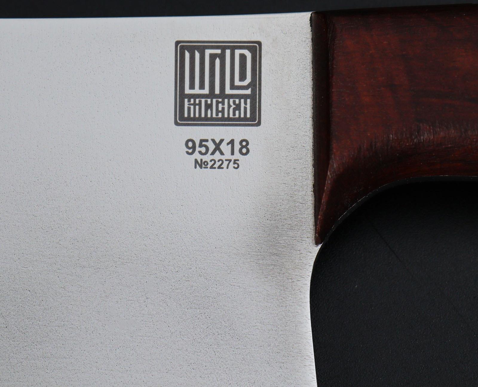 Нож - топорик большой Wild Kitchen, сталь 95×18, лезвие 19,5 см