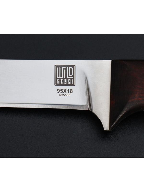 Нож кухонный филейный Wild Kitchen, сталь 95×18, лезвие 17 см