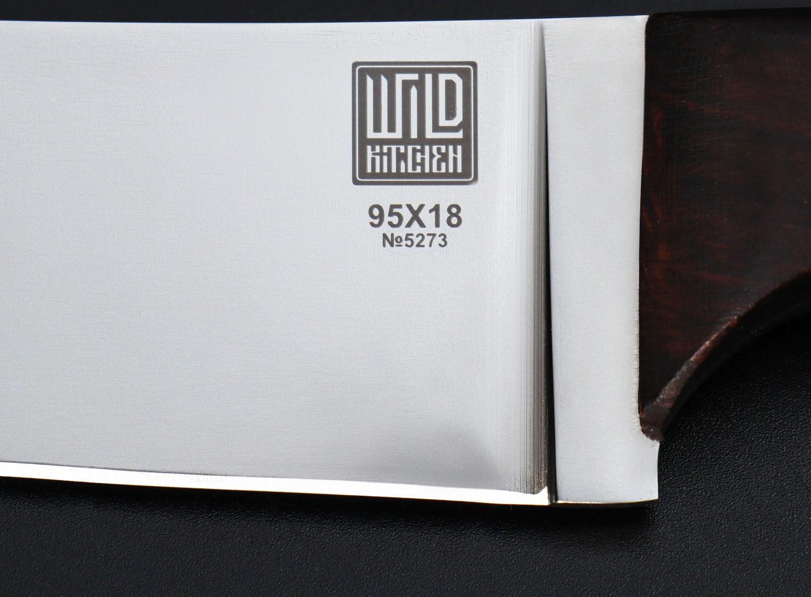 Нож - пчак кухонный Wild Kitchen, сталь 95×18, лезвие 16,5 см