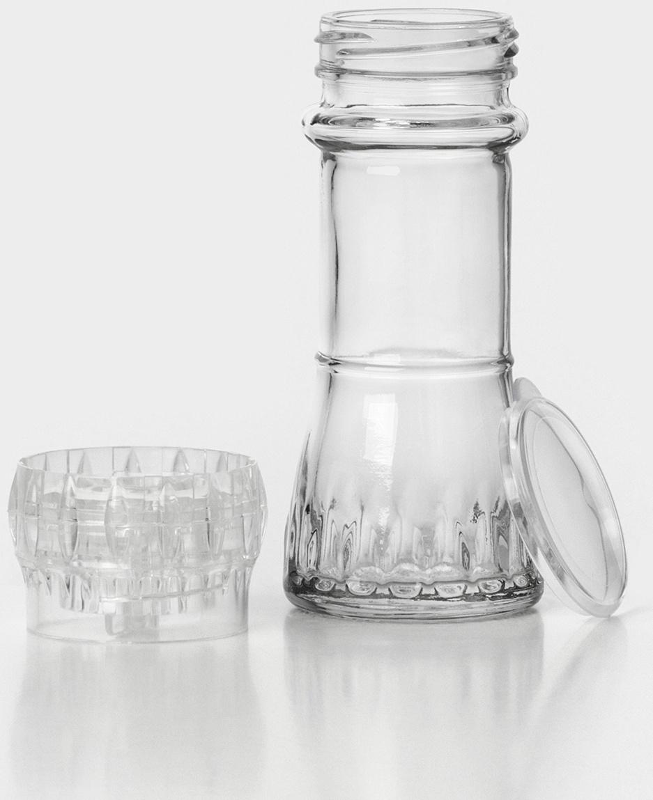 Мельница для специй, пластиковый механизм, 80 мл, цвет прозрачный