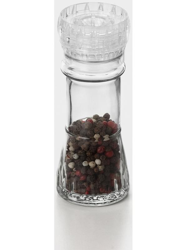 Мельница для специй, пластиковый механизм, 80 мл, цвет прозрачный