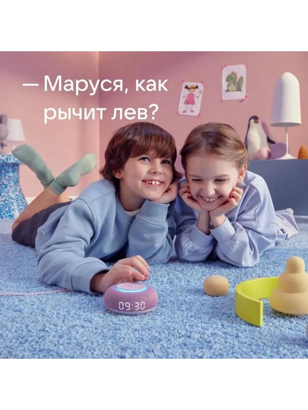 Умная колонка VK Капсула  мини (MRC02PI),голосовой помощник Маруся,5Вт,Wi-Fi, BT4.2,розовая