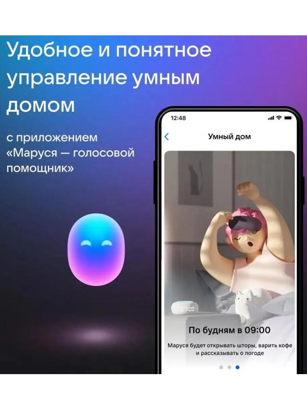 Умная колонка VK Капсула  мини (MRC02PI),голосовой помощник Маруся,5Вт,Wi-Fi, BT4.2,розовая