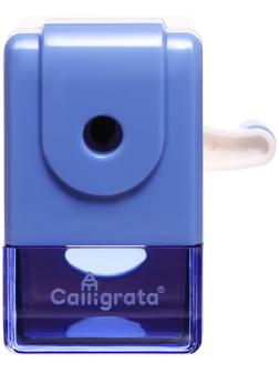 Точилка механическая с контейнером Классика, цвет голубой