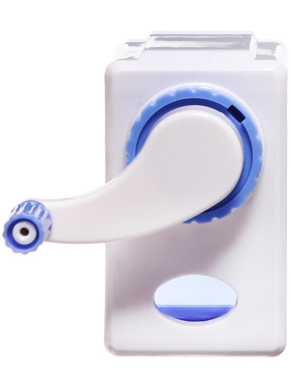 Точилка механическая с контейнером Классика, цвет голубой