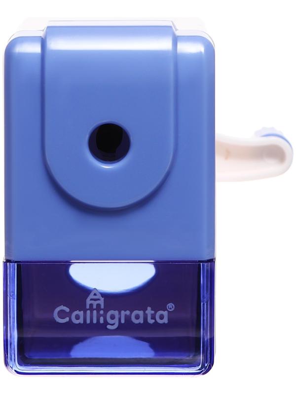 Точилка механическая с контейнером Классика, цвет голубой