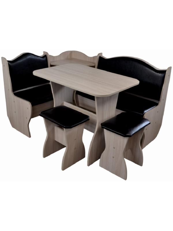 Кухонный уголок А-1, 1450х1100х850, Шимо Светлый/ Колледж 536