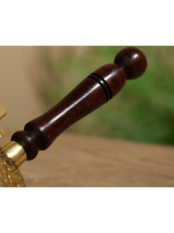 Турка с крышечкой 17х23х10 см, латунь