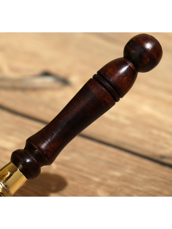 Турка с крышечкой 20х10х15 см, латунь