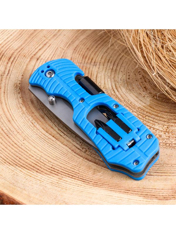 Нож складной, с отвертками, клинок 8см