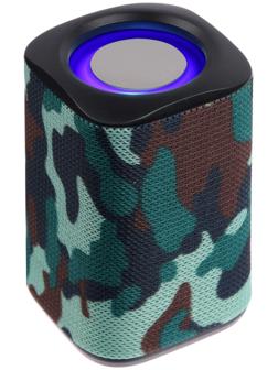 Портативная колонка LM-883, 5 Вт, 500 мАч, подсветка, micro SD, хаки