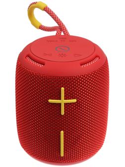 Портативная колонка Booms350, 7 Вт, 1200 мАч, подсветка, micro SD, красная