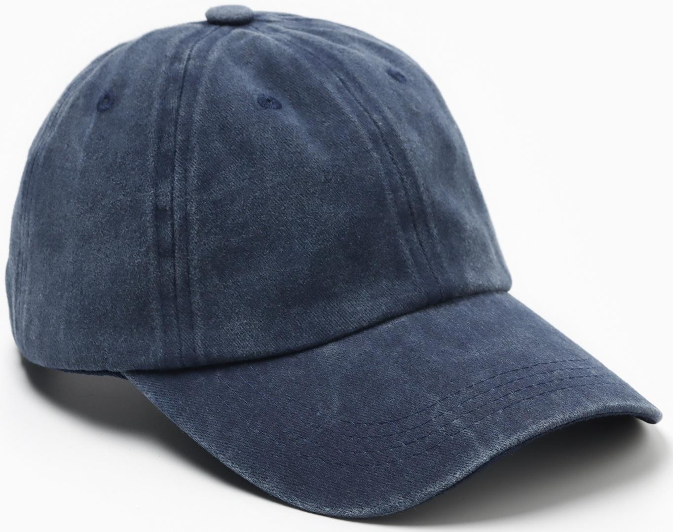Бейсболка мужская однотонная MINAKU цвет синий, р-р 58