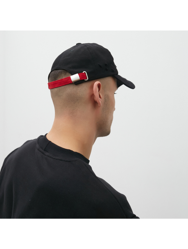 Бейсболка мужская с порезами MINAKU цвет чёрный, р-р 58