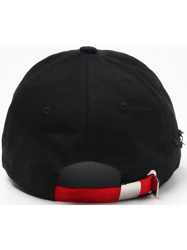 Бейсболка мужская с порезами MINAKU цвет чёрный, р-р 58