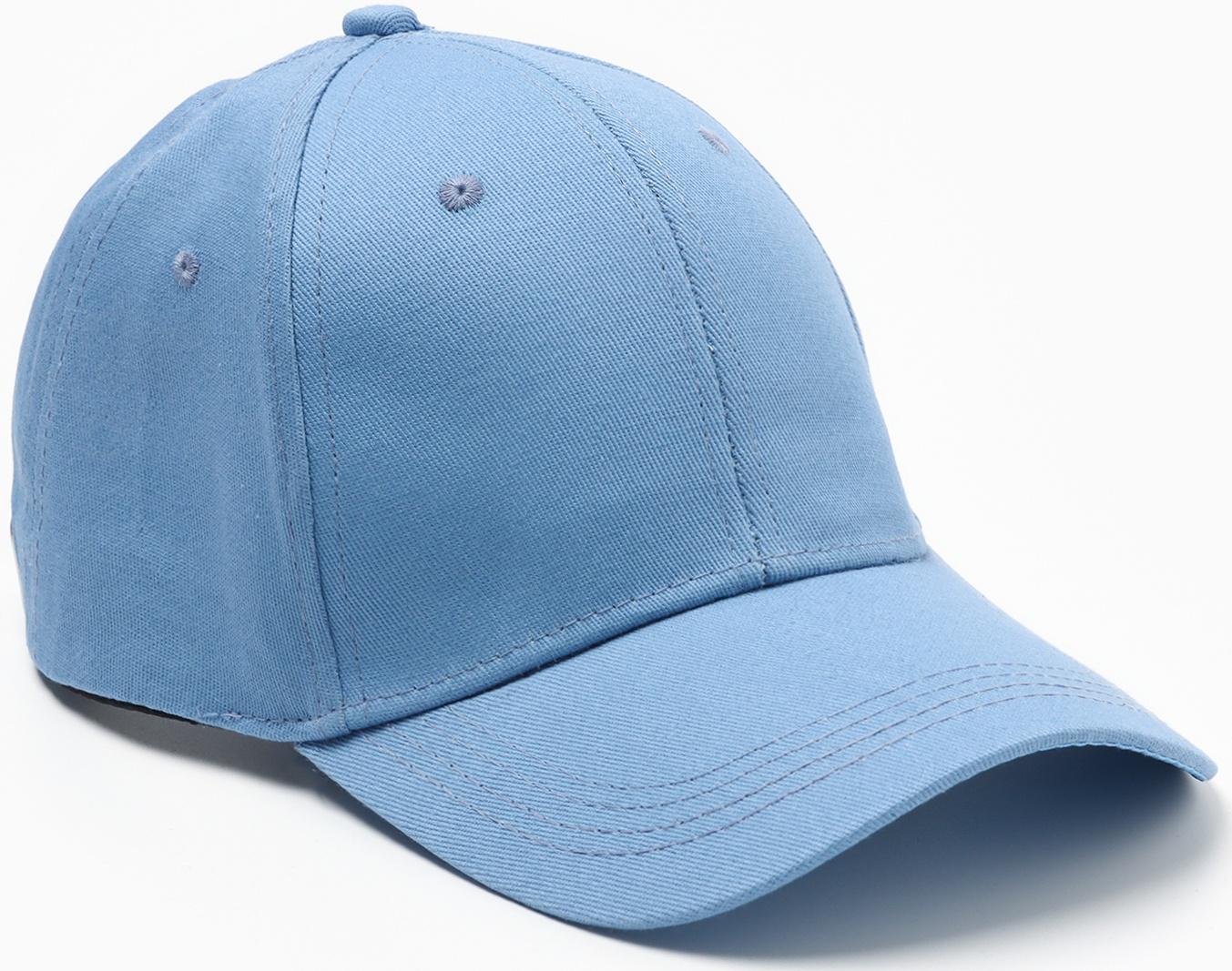 Кепка однотонная MINAKU цвет голубой, р-р 58