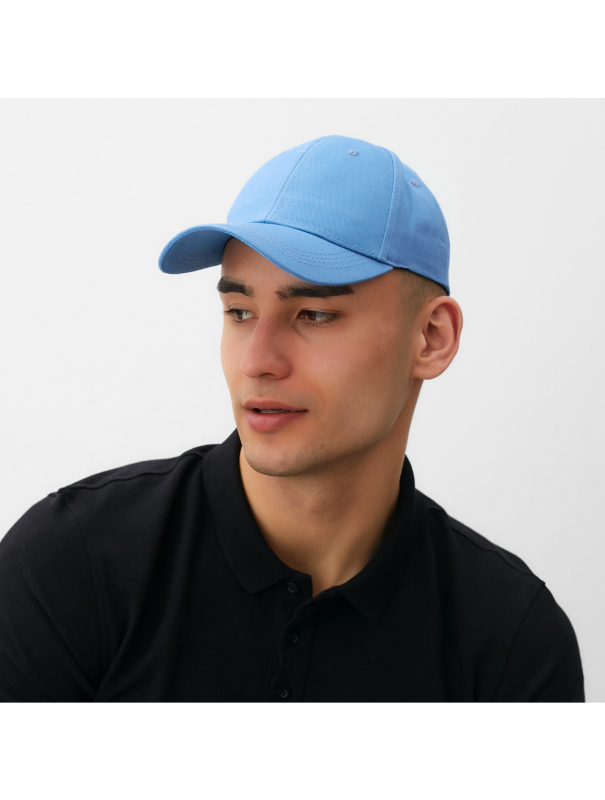 Кепка однотонная MINAKU цвет голубой, р-р 58