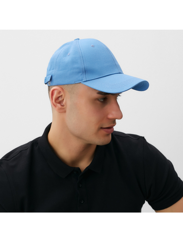 Кепка однотонная MINAKU цвет голубой, р-р 58