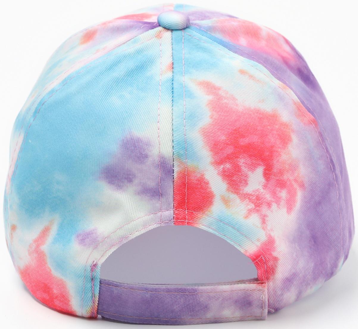 Кепка женская Tie-dye MINAKU, цвет фиолетовый, размер 56-58