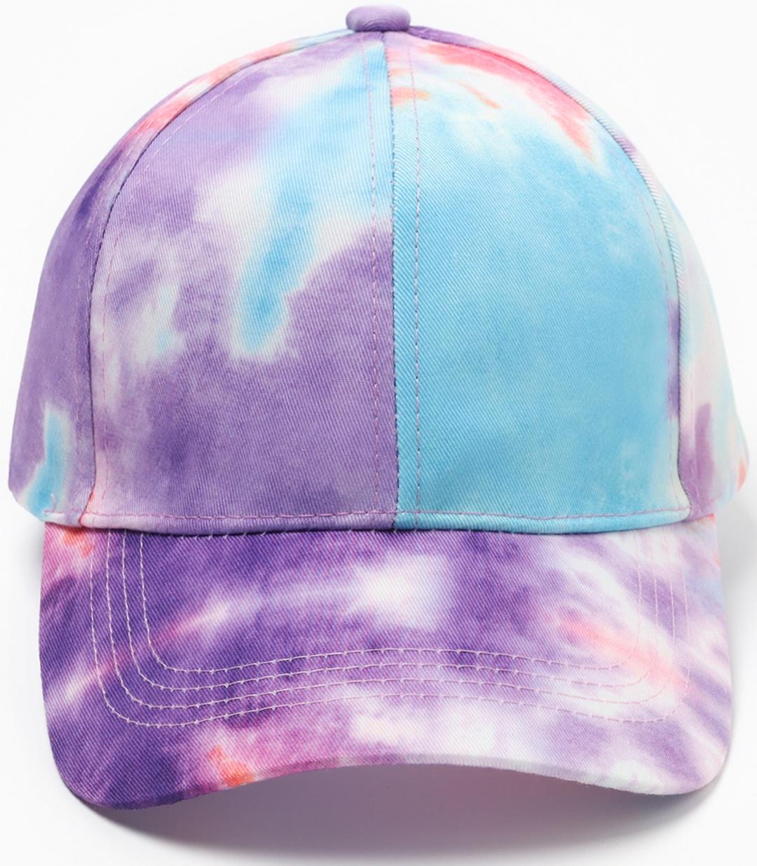 Кепка женская Tie-dye MINAKU, цвет фиолетовый, размер 56-58