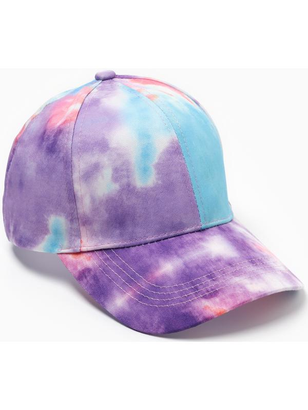 Кепка женская Tie-dye MINAKU, цвет фиолетовый, размер 56-58