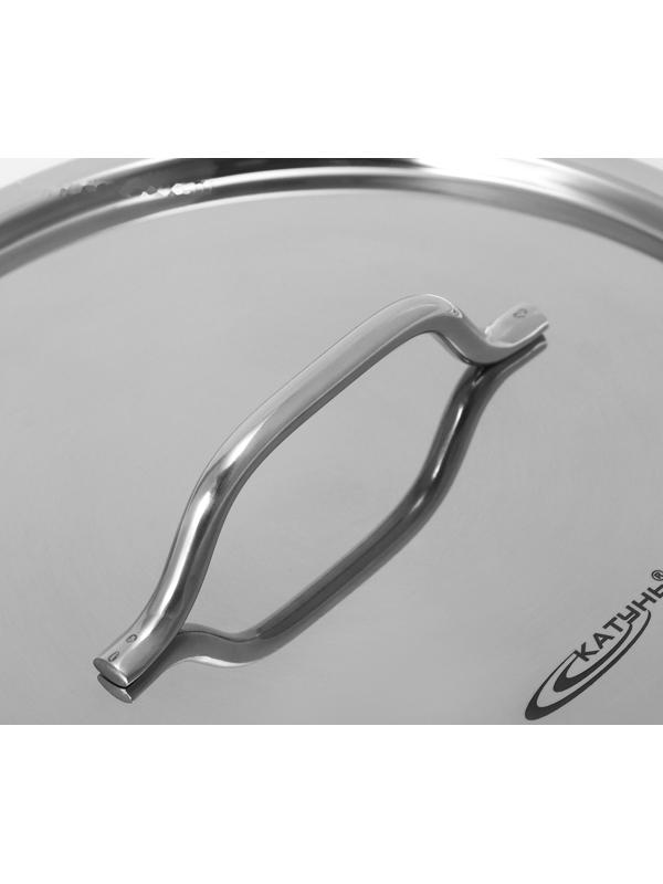 Крышка «Общепит. Шеф», d=26 см, сталь с пароотводом