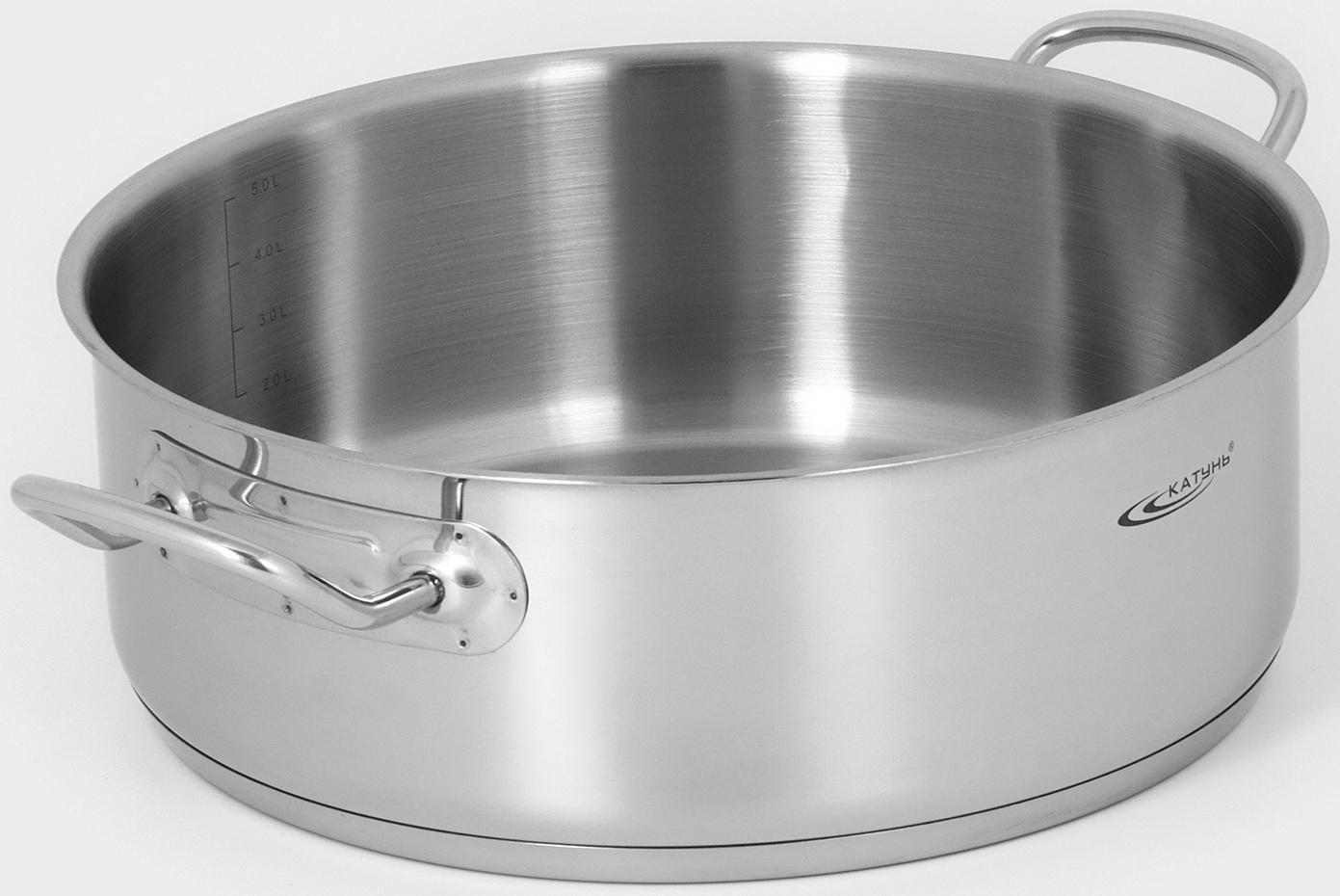Кастрюля «Общепит. Шеф», 6 л, d=28 см, h=10,3 см, с теплораспределительным слоем