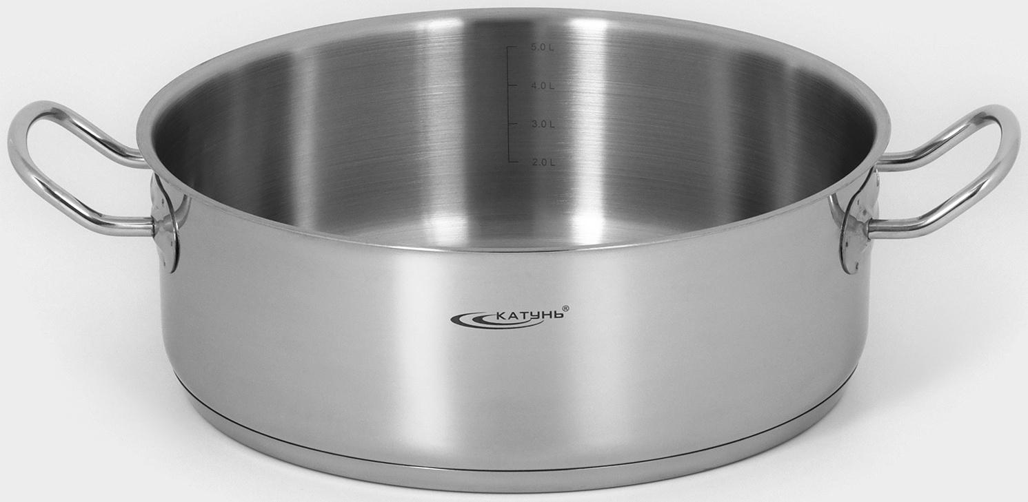 Кастрюля «Общепит. Шеф», 6 л, d=28 см, h=10,3 см, с теплораспределительным слоем