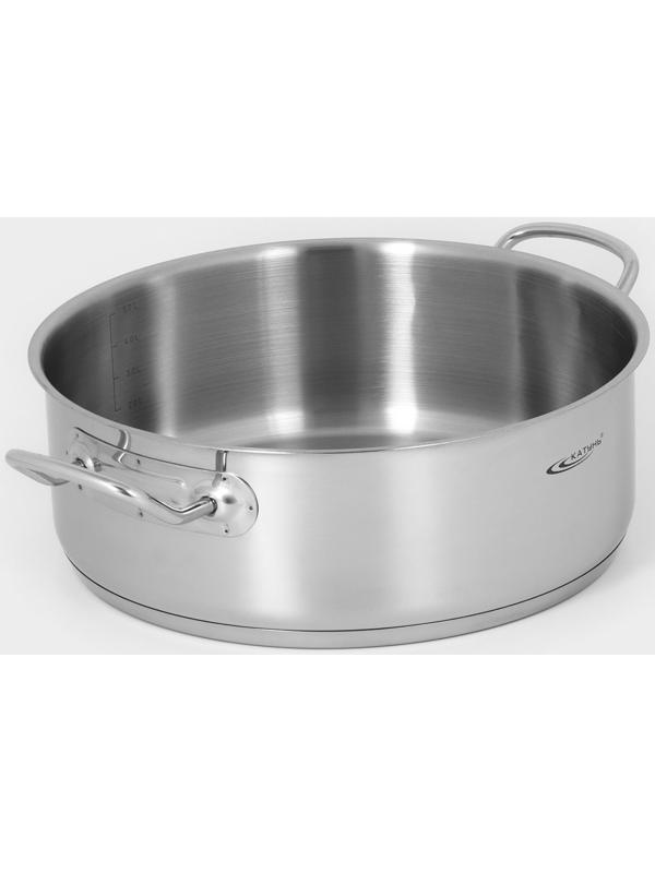 Кастрюля «Общепит. Шеф», 6 л, d=28 см, h=10,3 см, с теплораспределительным слоем