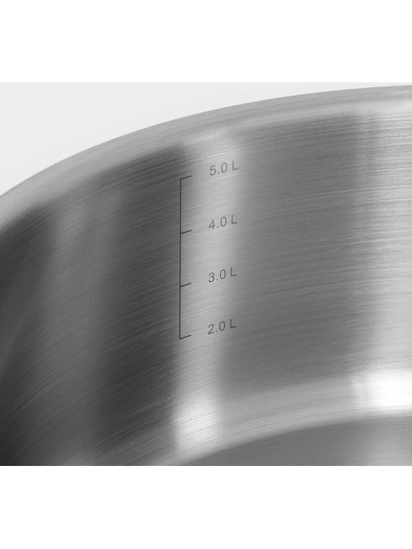 Кастрюля «Общепит. Шеф», 6 л, d=28 см, h=10,3 см, с теплораспределительным слоем