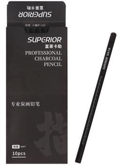 Карандаш графитовый черный Soft, корпус черный