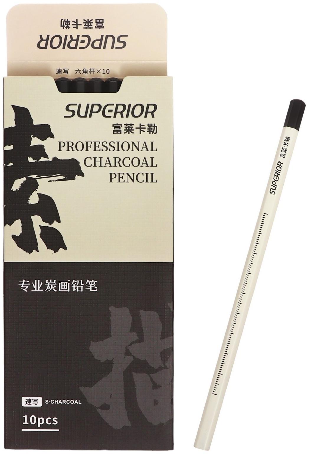 Карандаш графитовый черный Sketch, корпус белый