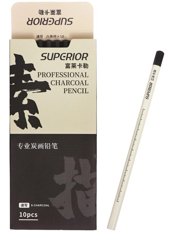 Карандаш графитовый черный Sketch, корпус белый