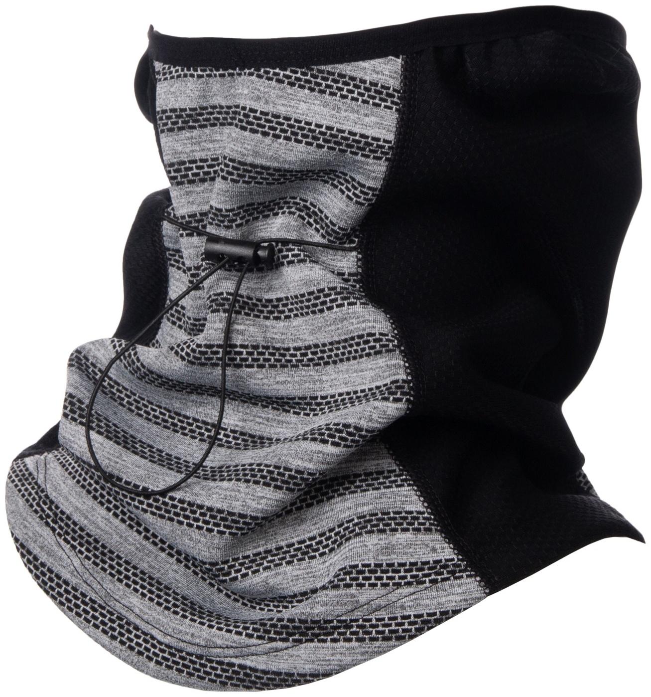 Бафф-маска для защиты от ветра доп защита серо-черный