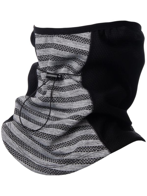 Бафф-маска для защиты от ветра доп защита серо-черный