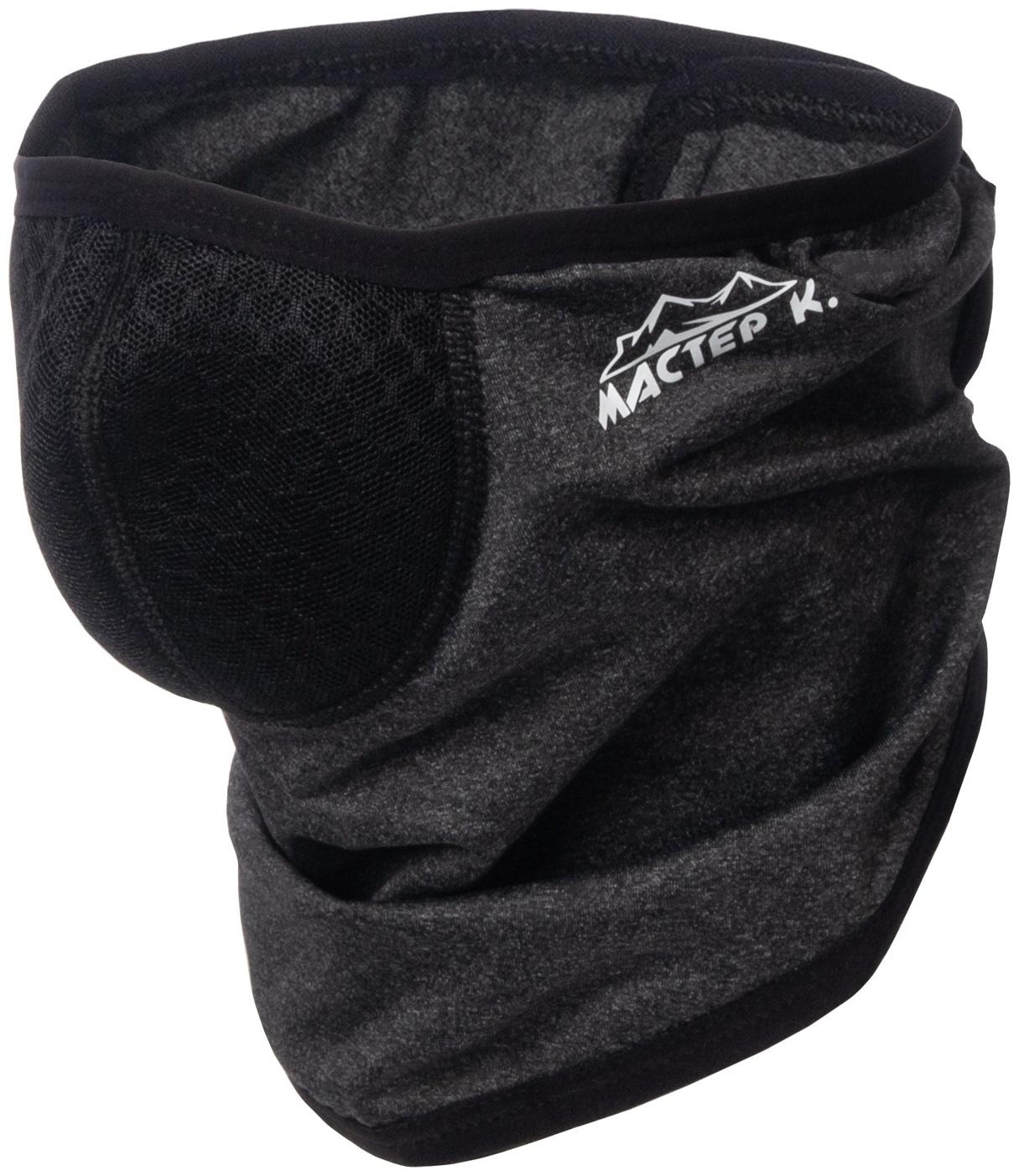 Бафф-маска для защиты от ветра доп защита серый