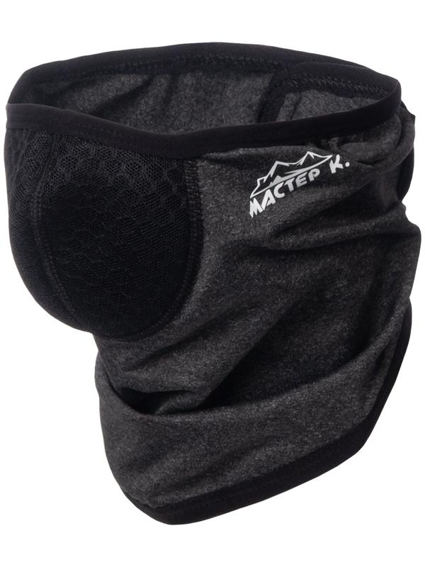 Бафф-маска для защиты от ветра доп защита серый