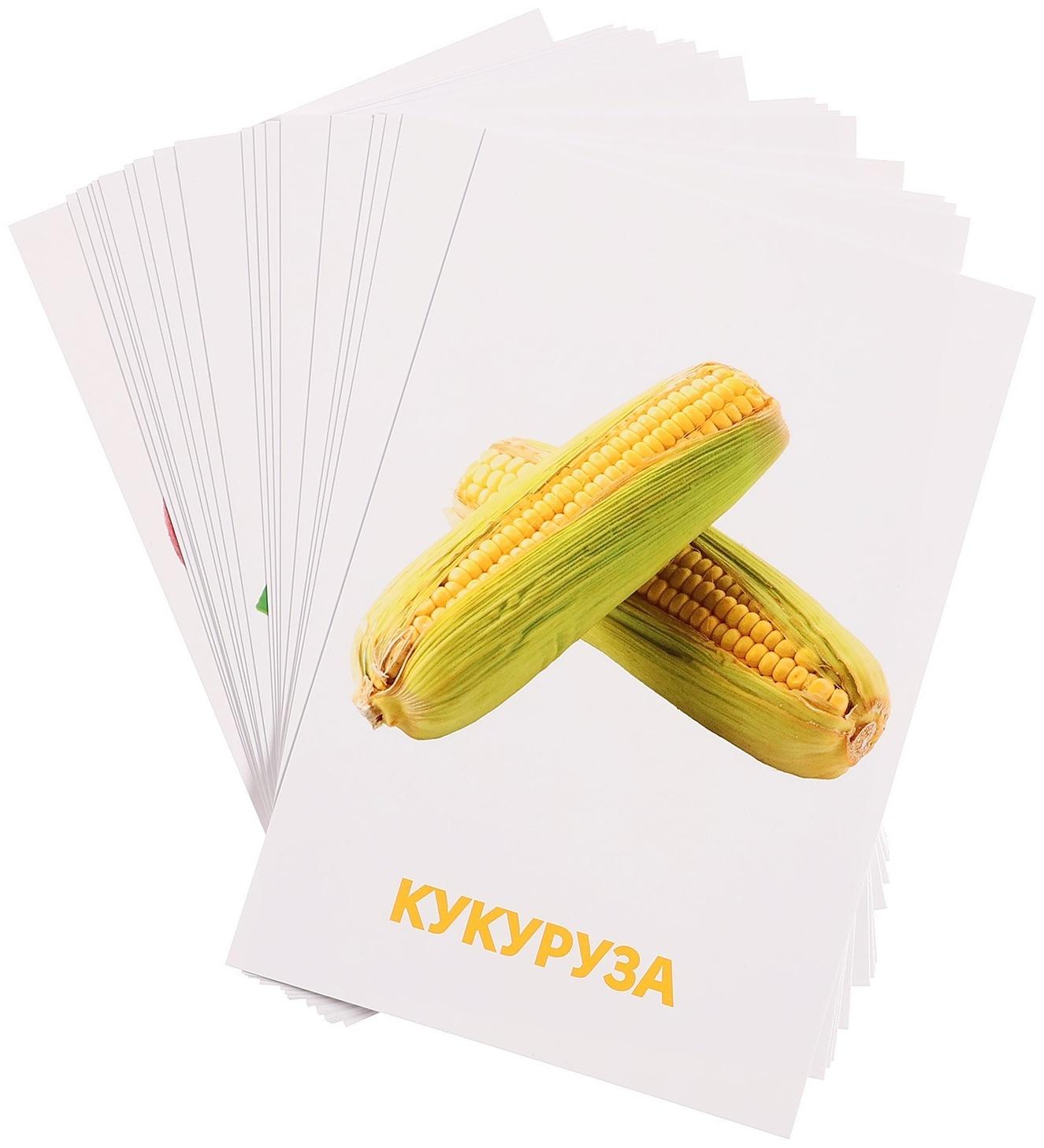 Развивающие карточки «Овощи, фрукты и ягоды»