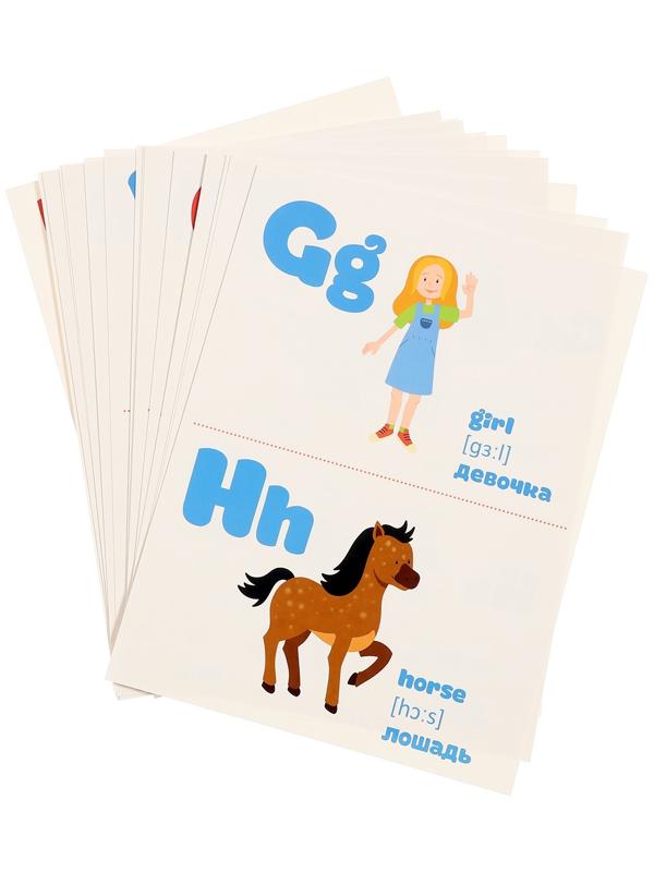Обучающие карточки «Английский алфавит»