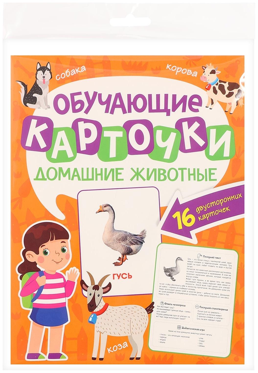 Обучающие карточки «Домашние животные»