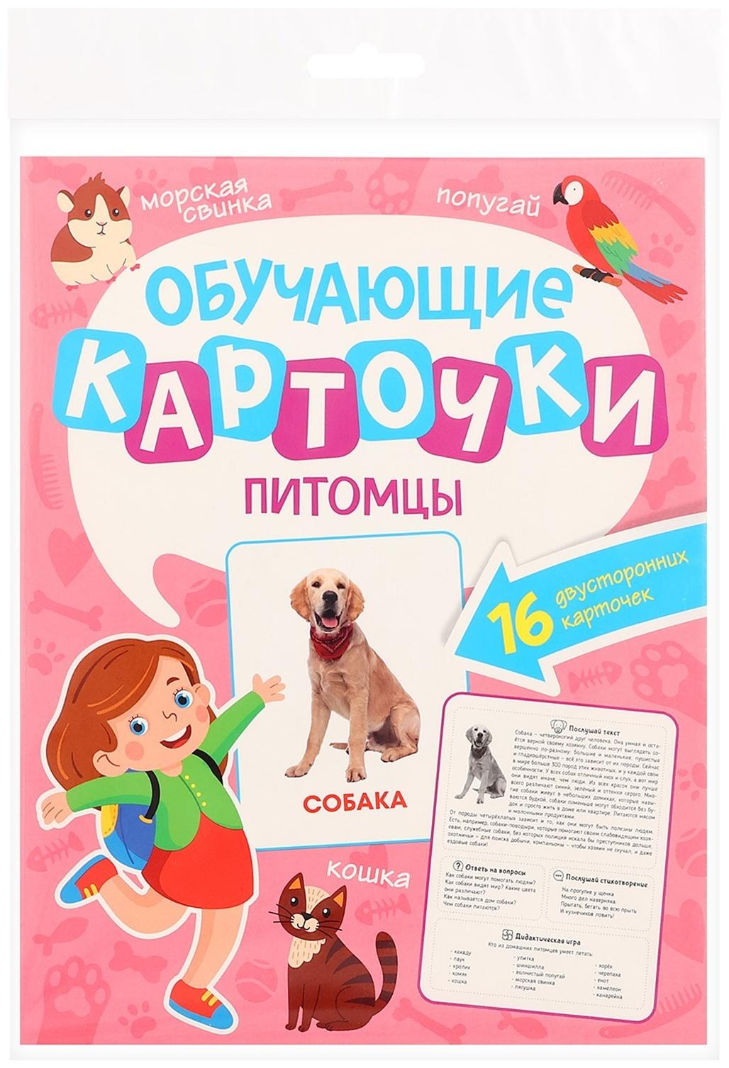 Обучающие карточки «Питомцы»