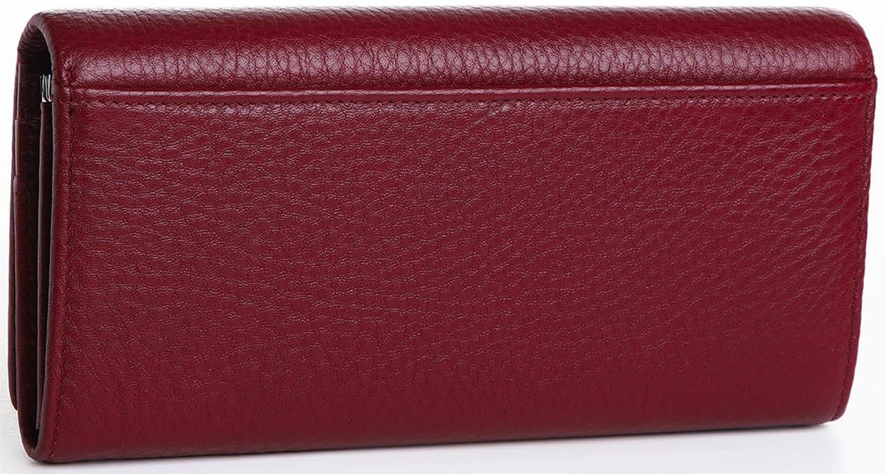Кошелёк на магните, цвет бордовый