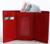 Кошелёк на магните, цвет красный