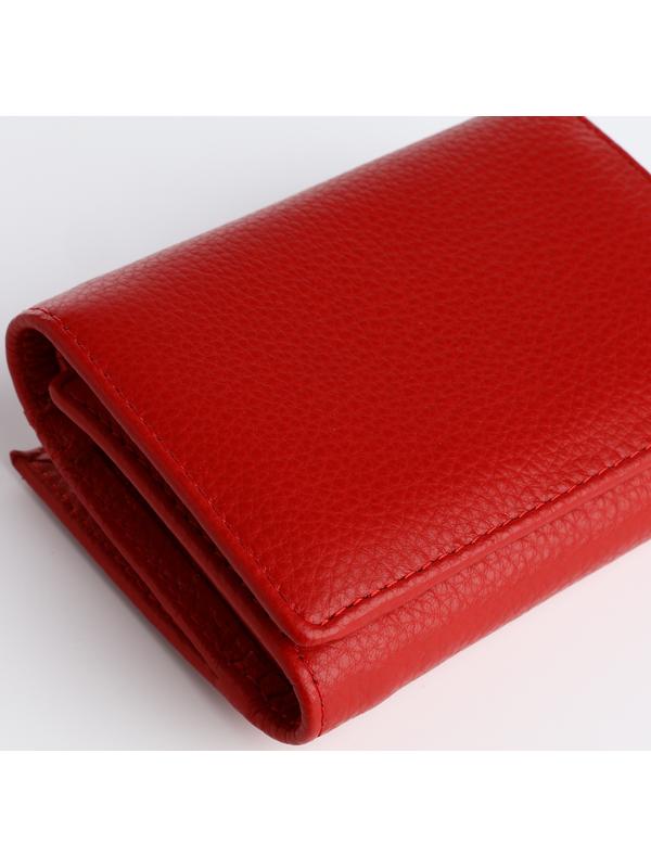 Кошелёк на магните, цвет красный